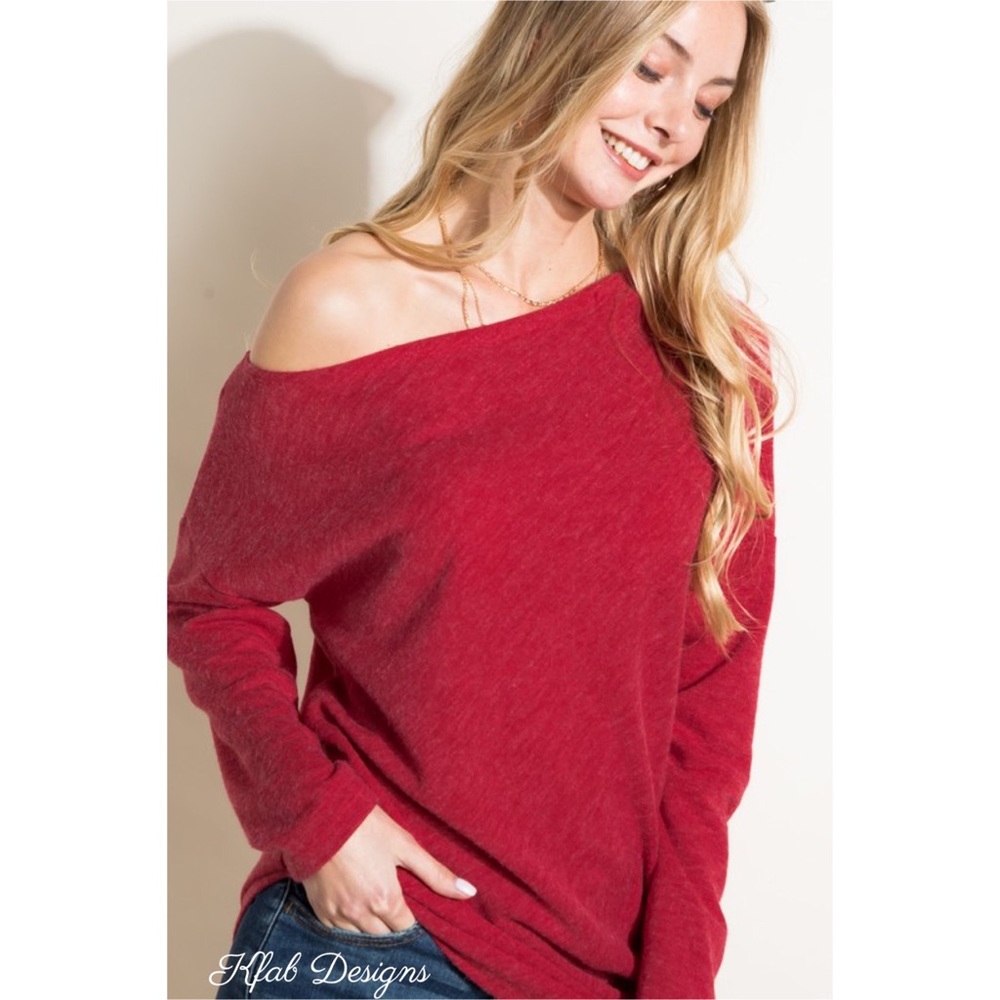 ❤️LAST 1! Asymmetric Hem One Shoulder Softest Top! - Picture 6 of 9